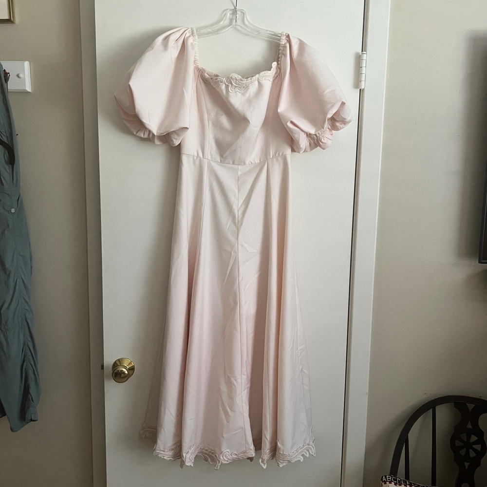 Sea New York Blush Pink Maxi Dress – Formal Wedding Guest Spring Summer